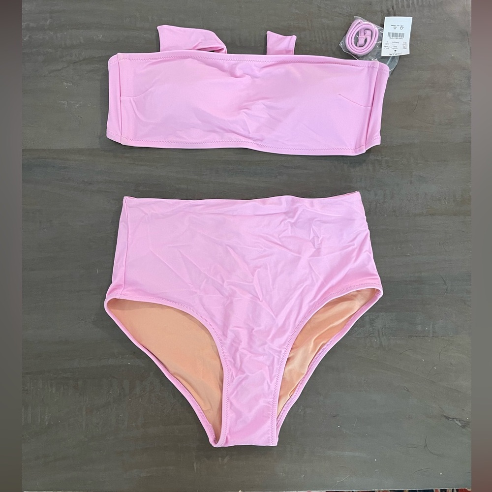 J crew high waisted / bandeau bikini